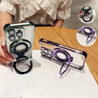 ส่งด่วน เคสใสขอบสี สำหรับ OPPO A57 A77S A5S A7 A12 F9 A54 A15 A15S กระกันแทก4มุม ตั้งได้ ขอบสี หรูหรา E2