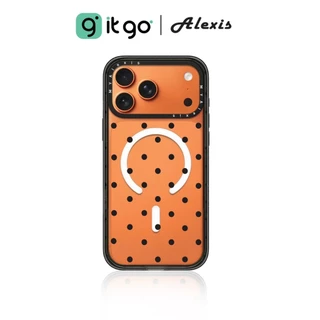 เคสใสและขอบดำ Alexis ST Clear&Black Polkadot ดีไซน์มินิมอล