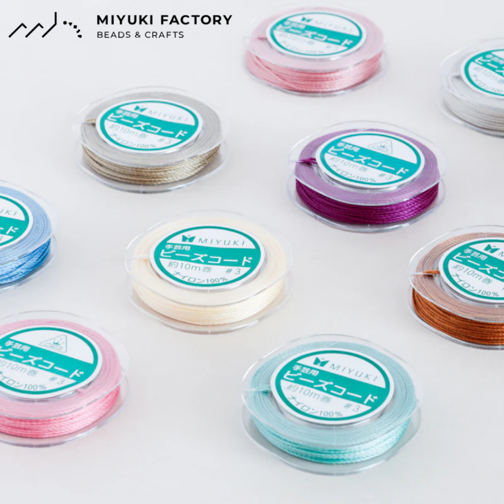 MIYUKI Beads Cord No.3 ด้ายเส้นหนา 100% Nylon เหมาะสำหรับงานร้อยลูกปัดแบบใส Made in USA