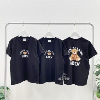 NEW !! ADLV Bear T-Shirt_Black  (Women Size)
