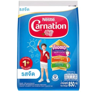 Carnation คาร์เนชั่น นมผง สำหรับเด็ก 1 ปีขึ้นไป ขนาด 850 กรัม (เลือกสูตร : รสชาติ) **แพค 2 ถุง**