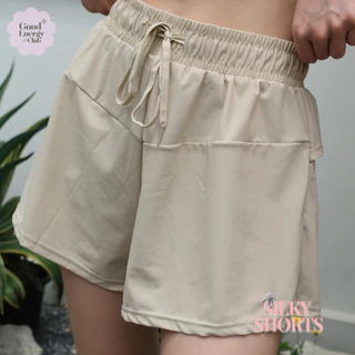 GOOD ENERGY CLUB - SILKY SHORT[2646] กางเกงออกกำลังผู้หญิง ขาสั้น มีซับใน (8L-8O)