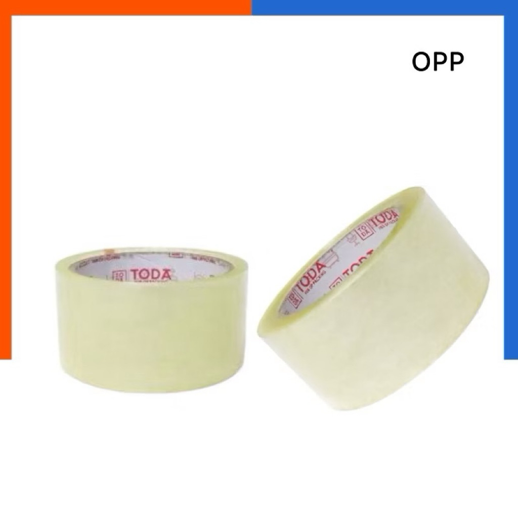 เทปใส กาว OPP ยาว 100 หลา ปิดกล่อง โอพีพี TAPE กว้าง 2 นิ้ว หนา 45 ไมครอน 1 ม้วน ติดลัง แพคของ US.Station