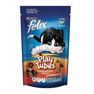 [1ซอง] Purina Friskies Party Mix, FELIX Party Tubes - ขนมแมว 50-60 g