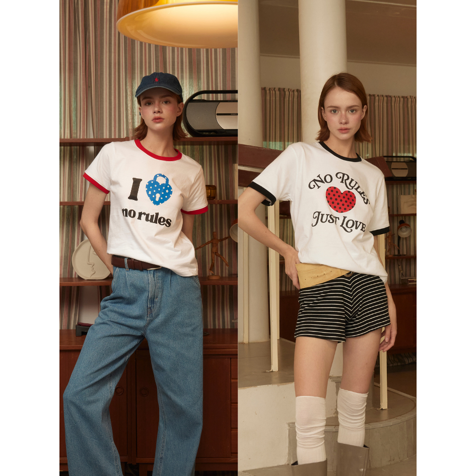 staywildxx - Red & Black rules tee