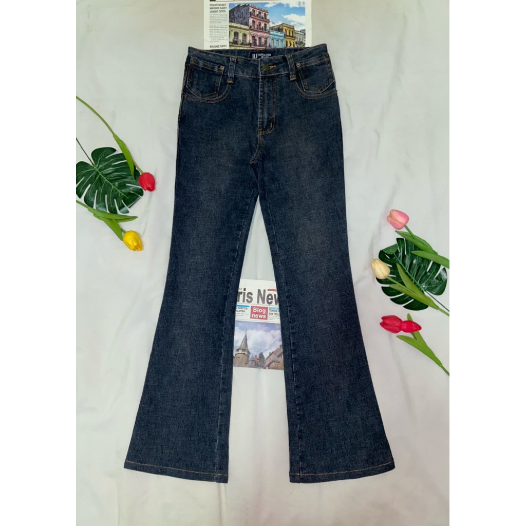 กางเกงยีนส์ทรงกระบอกงานป้าย (JJ06)