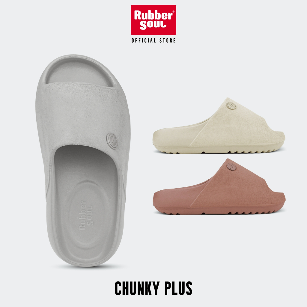 Rubber Soul รุ่น CHUNKY Plus รองเท้าแตะแบบสวมรองเท้าหน้าฝน ของแท้ 100% สินค้า