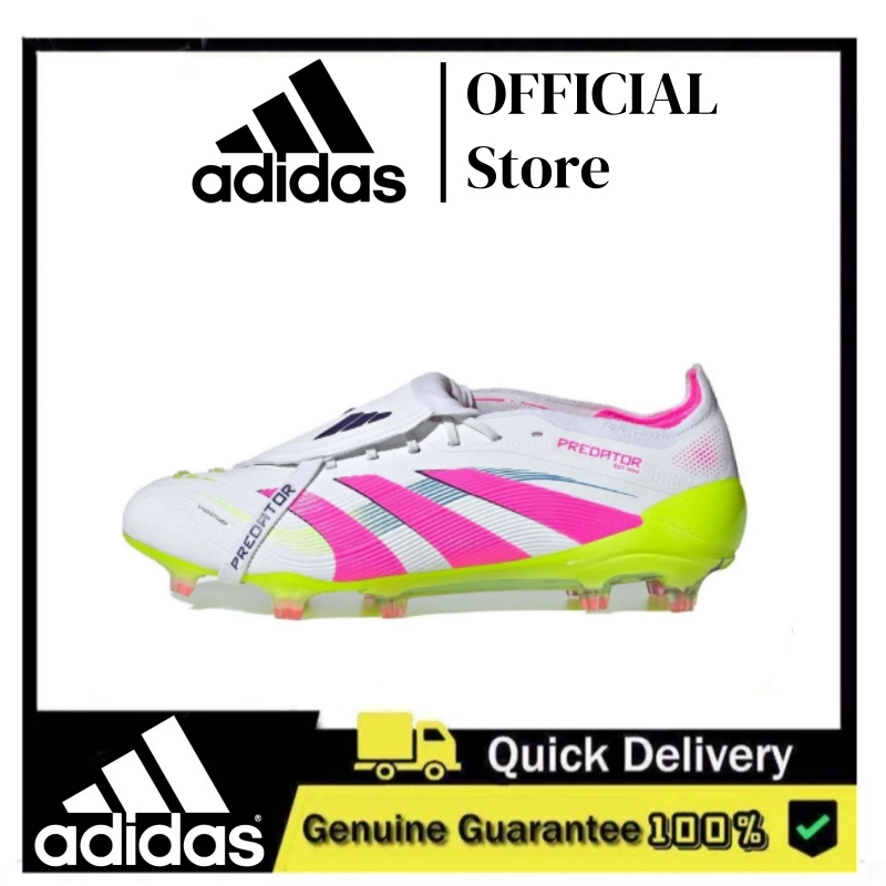 🔥ของแท้ 100%🔥Adidas Predator Elite Foldover Tongue 25 FG องเท้าฟุตบอลหญ้าแข็งธรรมชาติสําหรับผู้ชาย