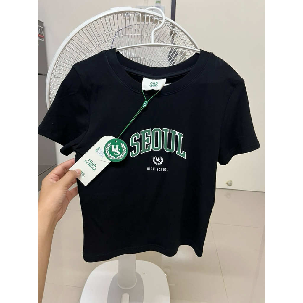 เสื้อ baby tee high school