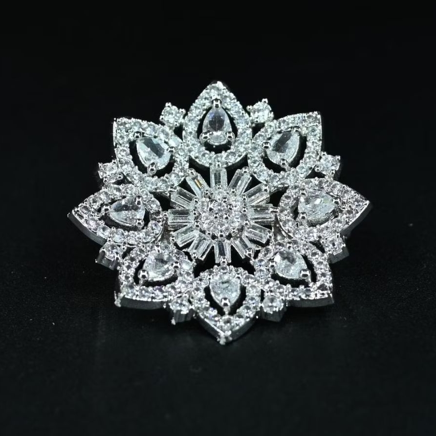 Cubic Zirconia Brooch