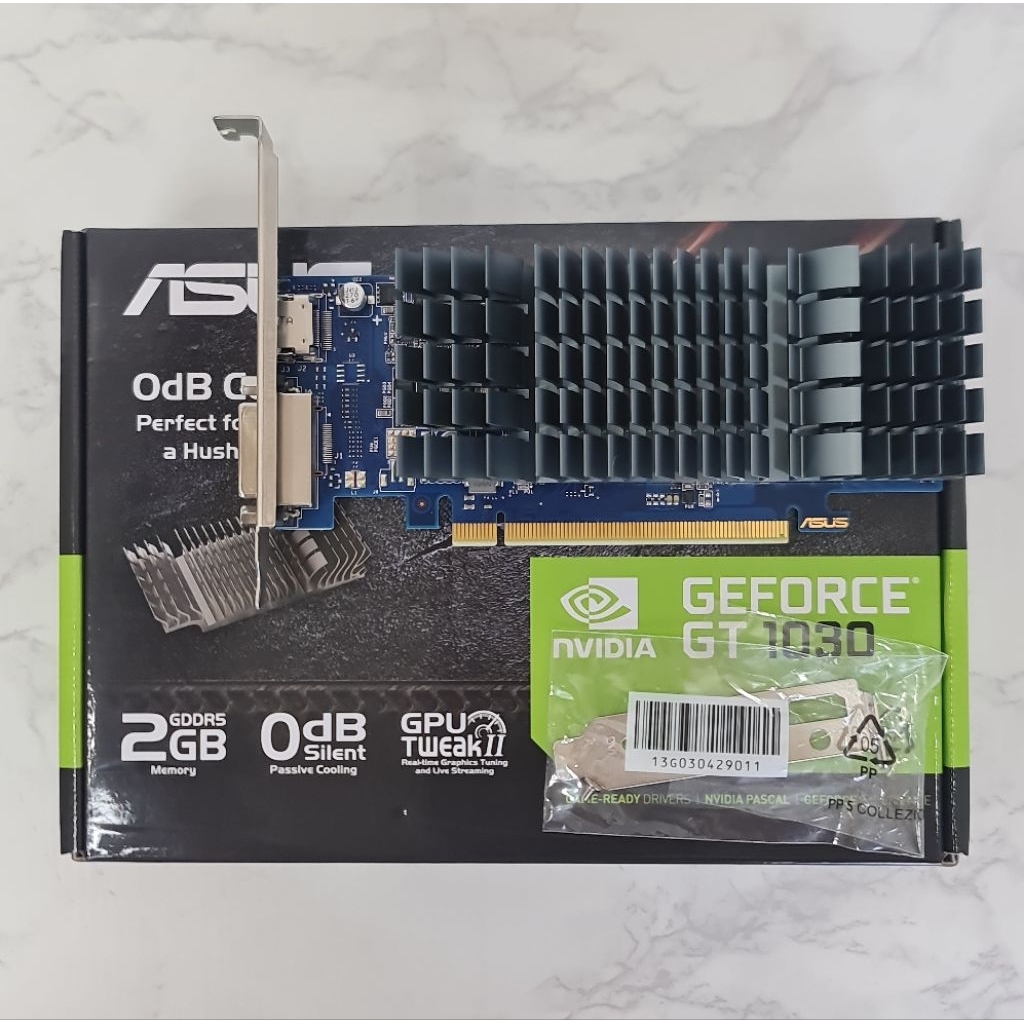 ASUS GeForce® GT 1030 2GB GDDR5 Low Profile มือสอง มีขาสั้น