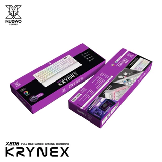 Nubwo X806 KRYNEX [Black]Full Rgb Wire Gaming Keyboard คีย์บอร์ดแมคคานิคอล ไฟRgb ตั้งมาโครได้ ถอดสวิทช์ได้ ประกันศูนย์