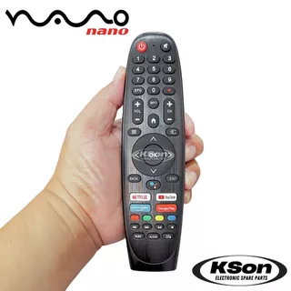 รีโมททีวี สมารท์ทีวี นาโน มีสั่งการด้วยเสียง NANO Smart TV Remote Control with Voice Control รุ่น NNV