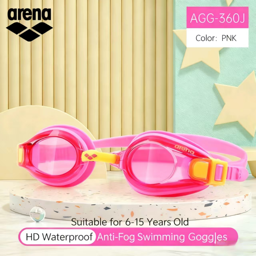 ชุดแว่นตาว่ายน้ำความคมชัดสูง สำหรับเด็ก ป้องกันรังสียูวี arena แว่นตาว่ายน้ำสำหรับผู้ชายและผู้หญิง