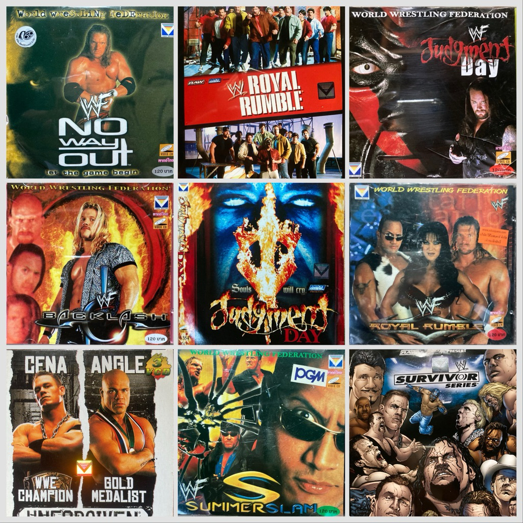 VCDมวยปล้ำWWE ลิขสิทธิ์แท้พากย์ไทย