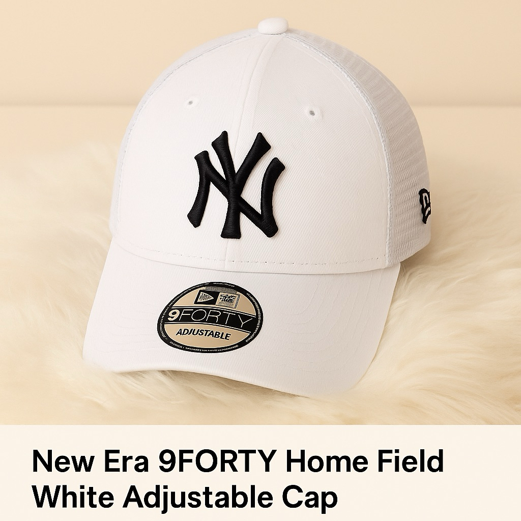 New Era 9forty Home Field White Adjustable Cap