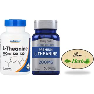 (พร้อมส่ง) PipingRock / Nutricost, L-Theanine, 200 mg.