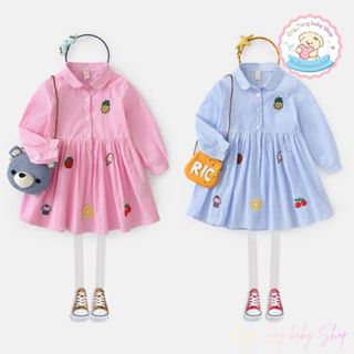 ชุดกระโปรงเด็กผูหญิง ชุดเดรสลายสก็อต สำหรับเด็กผู้หญิง ผ้าดี…