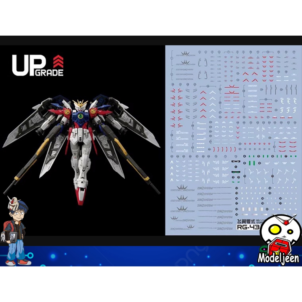 250 Water Decal RG 1/144 Wing Gundam Zero ยี่ห้อ S.I.M.P. Model Decal