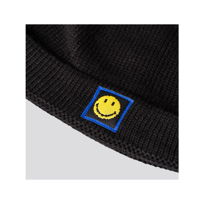 SMILEY قبعة صوفية Pixels — أسود — صورة 2