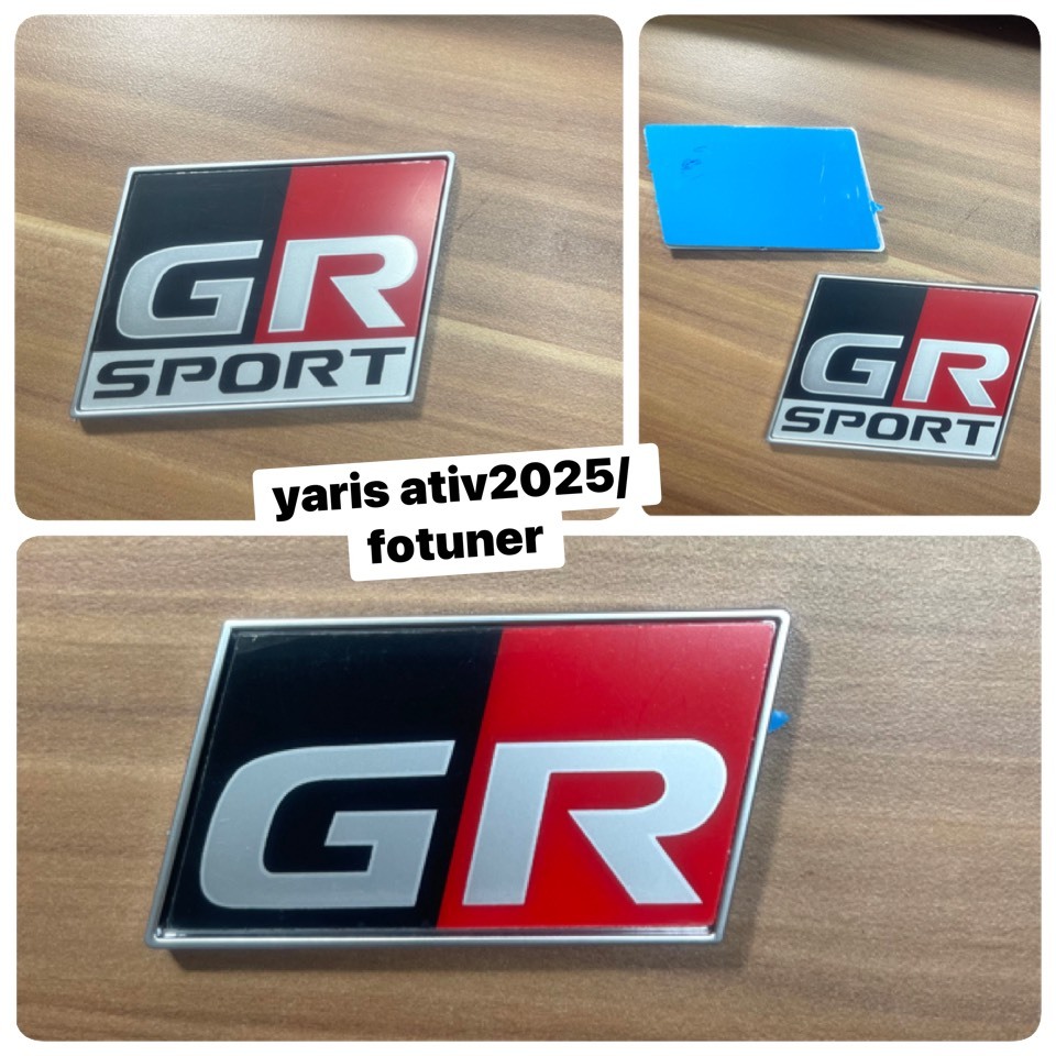 LOGOโลโก้ #GR,GR SPORT ติดรถยนต์toyota ativ fortunerรุ่นใหม่2025 #สติ๊กเกอร์ติดรถยนต์ #เพลทแต่งรถ#Lo