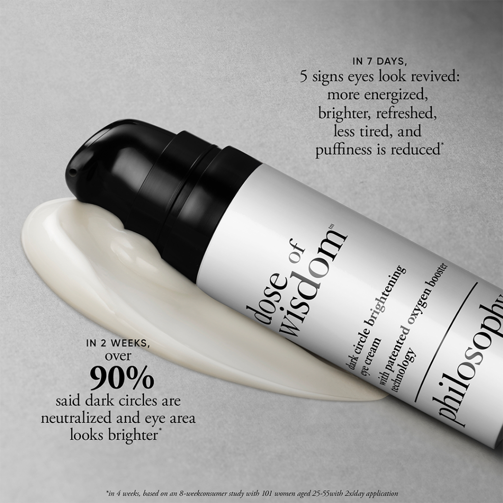 Philosophy dose of wisdom dark circle brightening eye cream 15ml (0.5oz) ราคา ถูกที่สุด ดีลบีเคเค แกลเลอรีภาพที่ 2