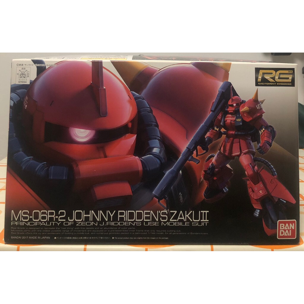 BANDAI RG MD-06R-2 JOHNNY RIDDEN'S ZAKU II สภาพกล่อง85% พร้อมส่ง