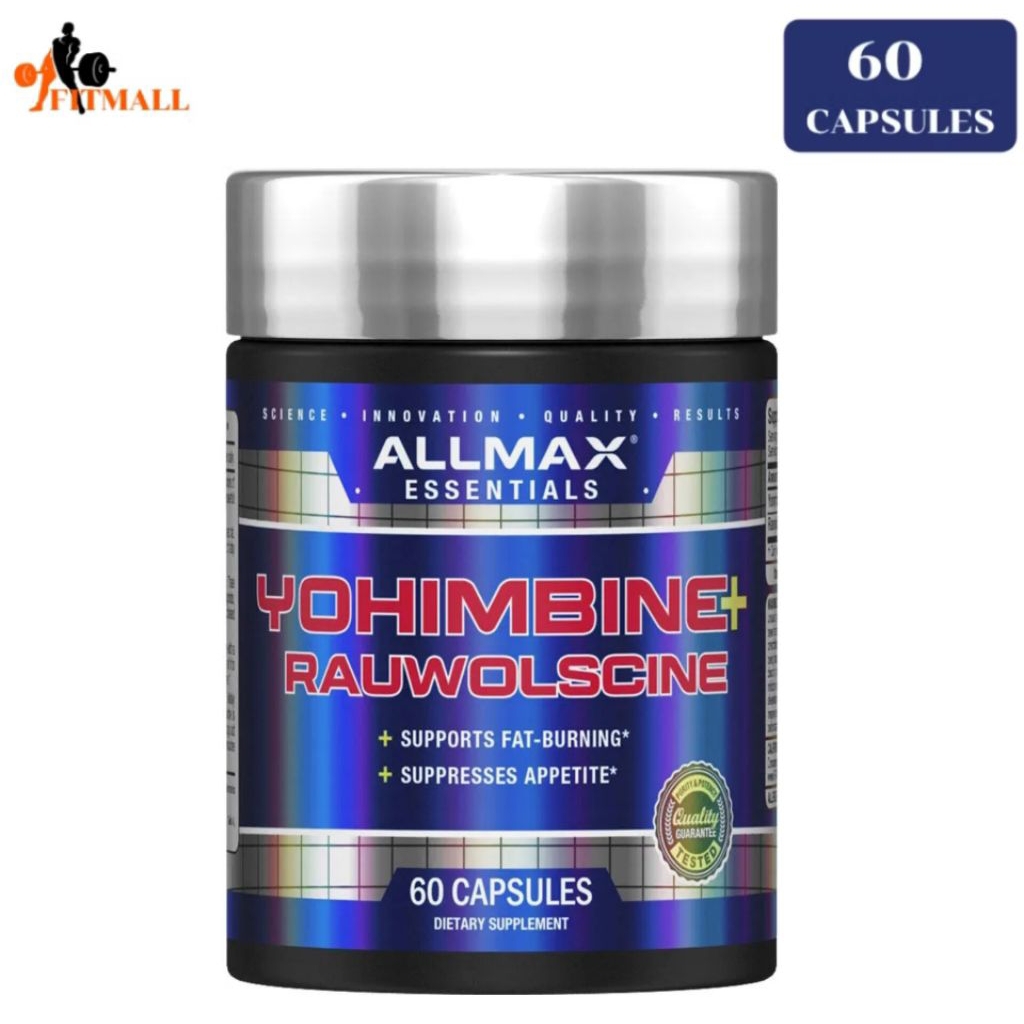 ALLMAX Essentials YOHIMBINE + RAUWOLSCINE - 60 Capsules - Supports Fat Burning & Suppresses Appetite