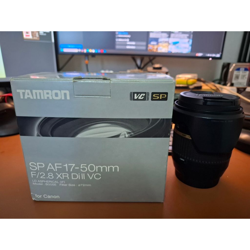 Tamron SP 17-50mm F2.8 XR Di II VC + Hood Mount EF-S Canon