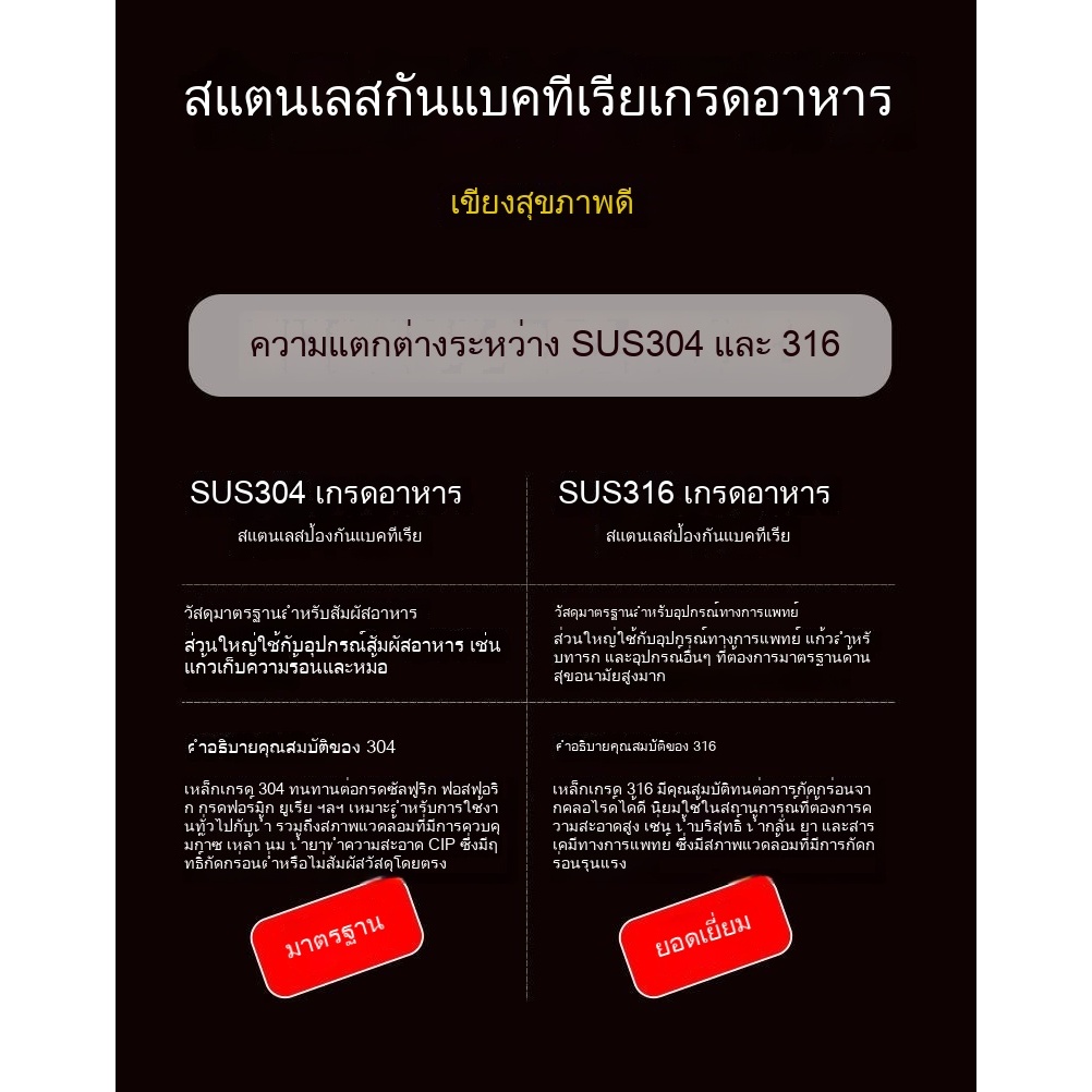 เยอรมนีสองด้าน 316 จานสแตนเลส หนาป้องกันแบคทีเรีย Mouldproof บ้านตัดผักผลไม้เขียงแผงเขียง รูปที่ 6