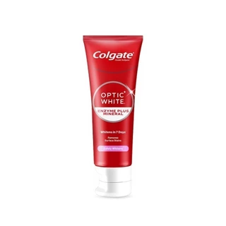 [มี 3 แพ็คให้เลือก] ยาสีฟัน คอลเกต อ๊อพติค ไวท์ เอนไซม์ พลัส มิเนอรัล 80กรัม Colgate Optic White Enzyme Plus Mineral 80g