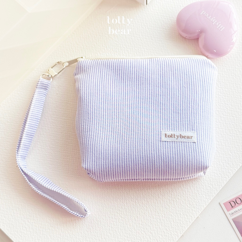 𝑻𝒐𝒕𝒕𝒚 𝑷𝒐𝒖𝒄𝒉 | ꕀ กระเป๋าสตางค์ คล้องแขน ⊹ fluffy wallet bag ใส่ลิป แบงค์ จุได้เยอะ มี 8  สีน่ารัก ❀❀