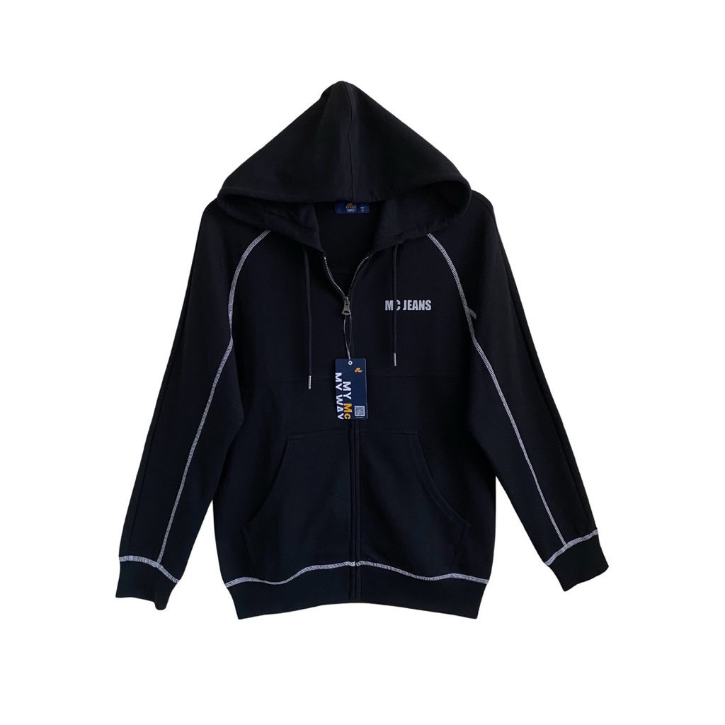สีดำ ใส่กันหนาวMc Jeans เสื้อฮู้ดดี้สีดำ ใส่กันหนาว ใส่ได้ชายหญิง ผ้านุ่มใส่สบาย ราคาป้าย 2395 บาท แ