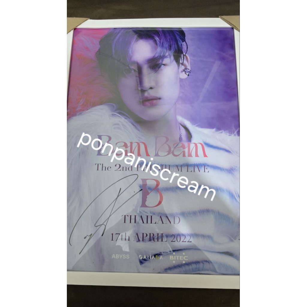 SIGNED POSTER 'BAMBAM'The 2nd PREMIUMLIVE [BAMBAM GOT7]