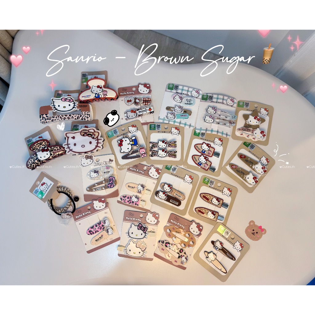 [แท้100%] กิ๊ฟติดผม คิตตี้ Kitty Brown Sugar สีน้ำตาลเข้ม เหมาะกับทุกลุคแน่นอน