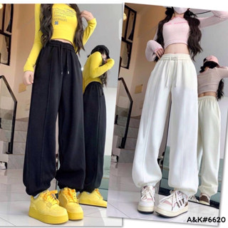 กางเกงวอร์มขาจั้ม A&K 6620 ผ้านิ่มยืด กางเกงขาจั้ม