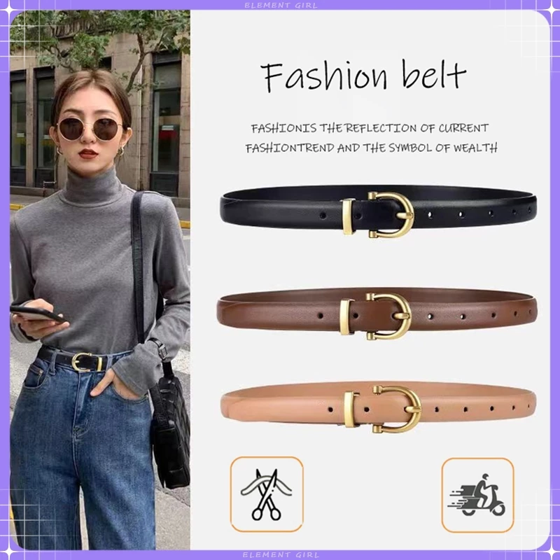 ⚡พร้อมส่ง⚡เข็มขัดหนังวัวนิ่ม แฟชั่นสําหรับผู้หญิง เข็มขัดหนังแท้ หนังนิ่ม ใส่ได้ทั้งชายหญิง สายเอวใหญ่ใส่ได้ เอว 38 นิ้ว