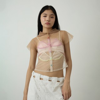 BLACKDOG BKK - Dot triple collar shirt เชิ้ตแขนสั้นคอบัว - A…