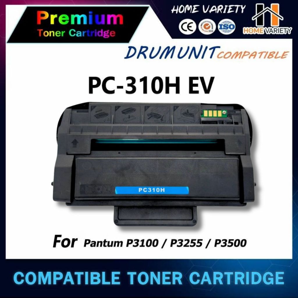 HOME หมึกเทียบเท่า PC310H/PC-310/310/PC-310H ใช้กับ รุ่น Pantum P3500DN/P3500DW/P3500