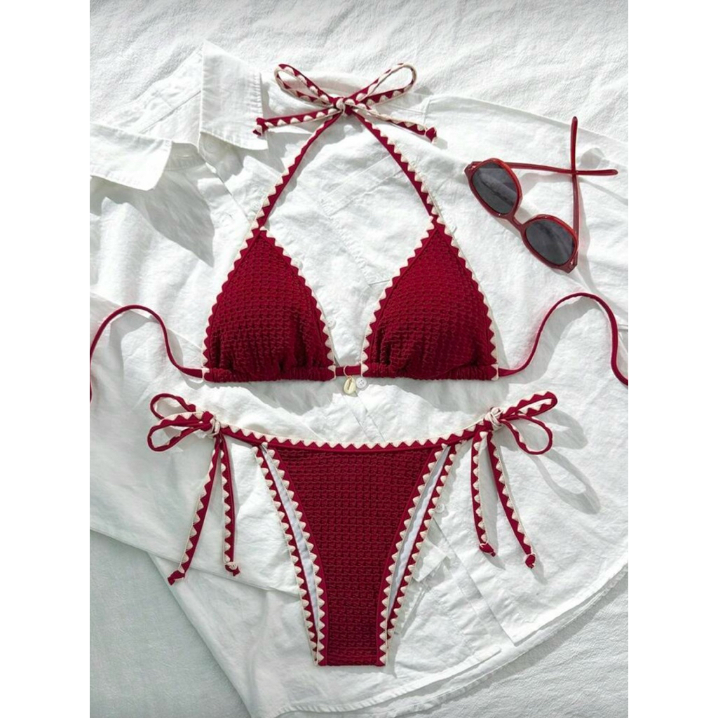 KOBE-9911 🤎 รุ่น Bali Kiss บาหลีคิส 🤎 บิกินี่รุ่นใหม่แซ่บสุดซีซั่น 🇹🇭 พร้อมส่งจากไทย - รูปที่ 2