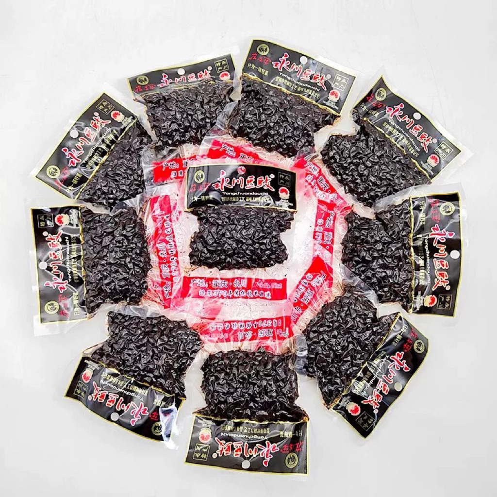 เต้าซี่ ถั่วเต้าซี่ พร้อมส่ง ( 永川 豆豉 ） ขนาด150g ถั่ว เครื่องปรุง ใช้สำหรับปรุงอาหาร เช่นกุ้งผัดเต้าซี่ ปลานึ่งเต้าซี่