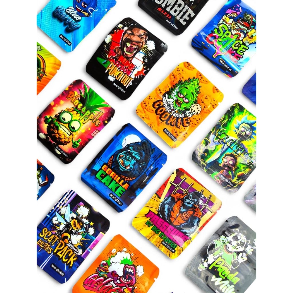 ถุงซิปลายแฟนซี 6x8cmแพ็ค 50 ใบ ถุงติดซิป ถุงจัดเก็บ ถุงขนาดเล็ก ถุงฟอย ถุง