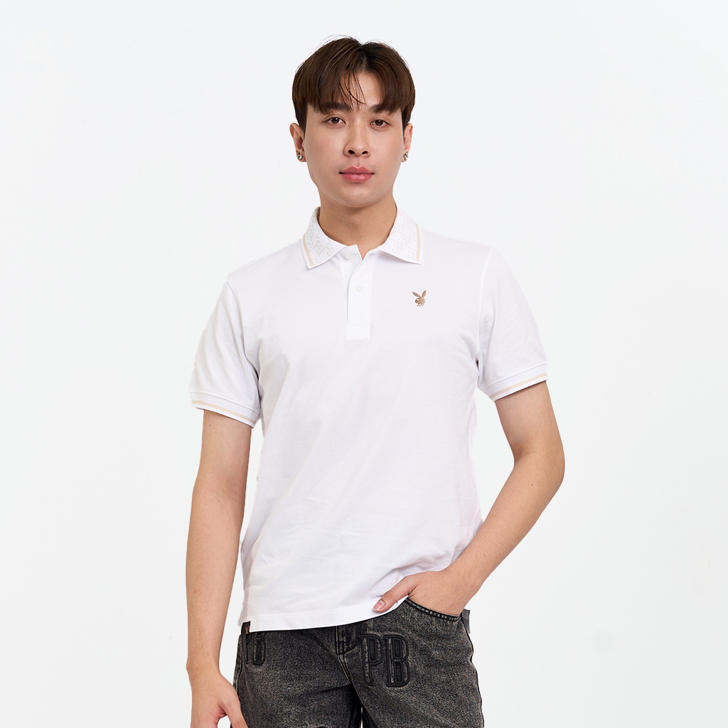 PLAYBOY PB DELUXE เสื้อโปโลแขนสั้น P1MT254TP003WH