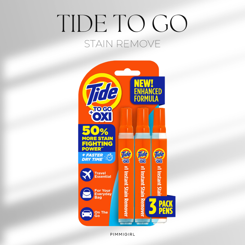 Tide To Go Stain Remover Pen ปากกาลบรอยเปื้อน แบบพกพา (แพค3)