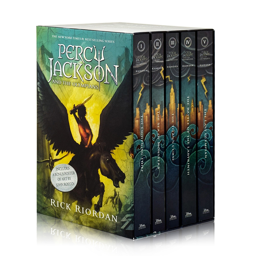 5 Books Percy Jackson & The Olympians English Original Fiction Books English Picture Book Teen Book
