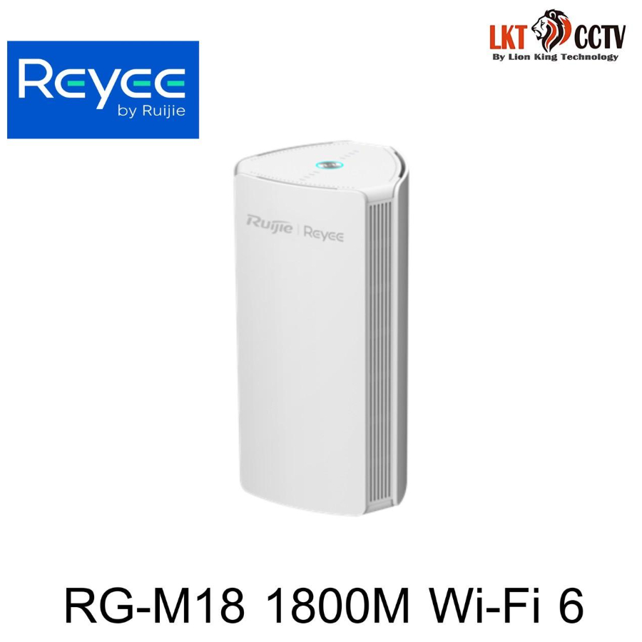 Ruijie Reyee RG-M18 เราเตอร์ Mesh ความเร็วระดับกิกะบิตแบบสองย่านความถี่ที่รองรับ Wi-Fi 6มาตรฐาน1800M