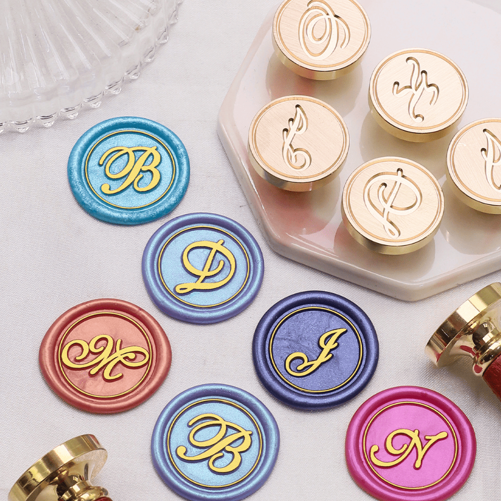 พร้อมส่ง A-Z ตราประทับครั่ง ตัวอักษร A-Z Classic Set - รูปที่ 4