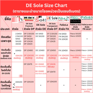 ออกใบกำกับภาษีได้ DE Sole Premium ( DP ) แผ่นติดเสริม กันสึกรองเท้า เสริมคูณสอง ถนอม 2 เท่า