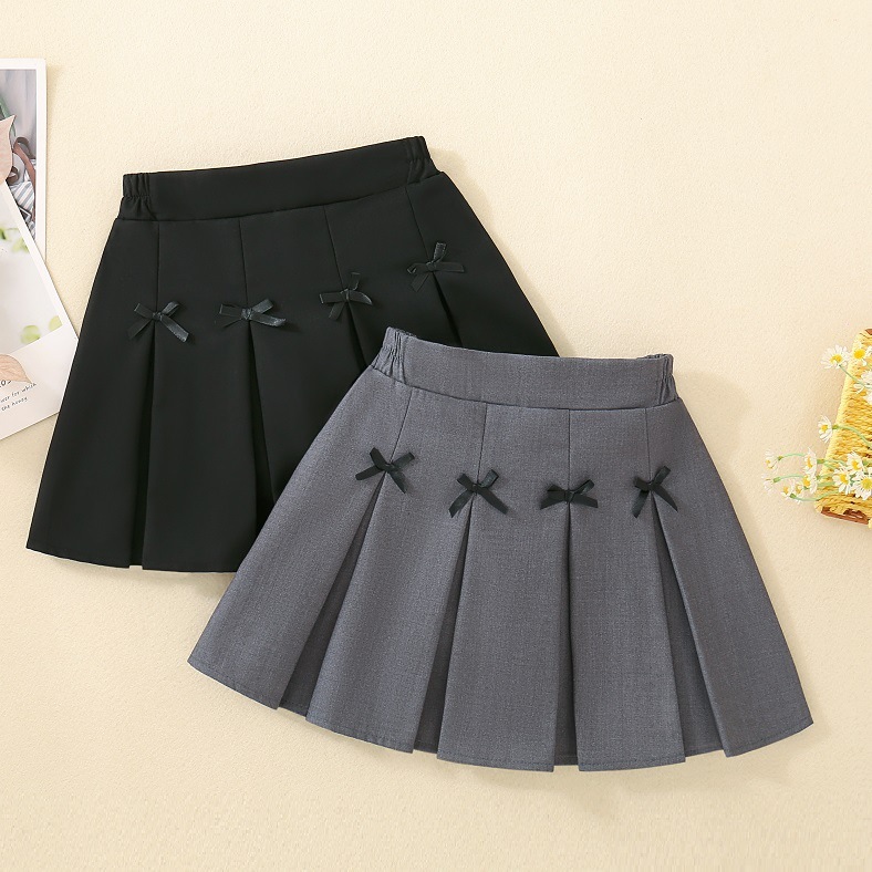 พร้อมส่ง   กระโปรงจีบรอบ มีซับในกางเกง สําหรับเด็กผู้หญิง เนื้อผ้าดี