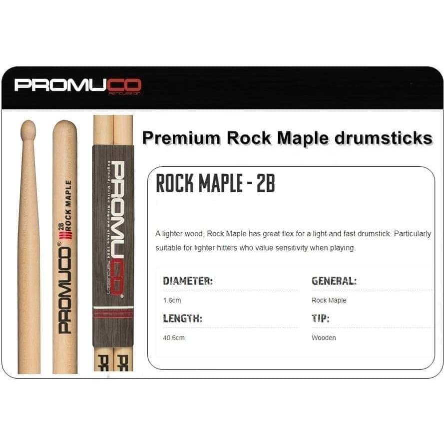 ไม้กลอง PROMUCO ไม้กลองคุณภาพมีให้เลือก 4 ขนาด ไม้ 2 ชนิด Maple และ Oak ราคา ถูกที่สุด ดีลบีเคเค แกลเลอรีภาพที่ 6